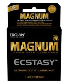 Trojan Magnum Ecstasy Latex Condoms 3 Pack