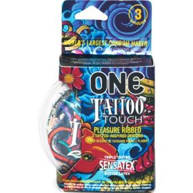 One Tattoo Touch Latex Condoms 3 Pack (SKU: R112003C)