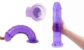 Suction Cup Dildo Clitoral 8'5 Inches Dildo Flaxible Realistic Dildo